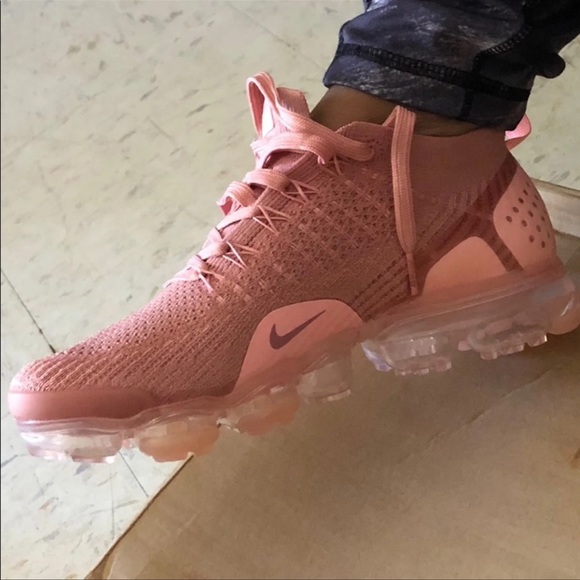 Shoes - Cherry Pink Nike VaporMax FlyKnit Sneakers [7]